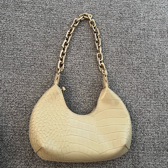 Forever 21- Cream Faux Croc Mini Bag - Picture 1 of 2